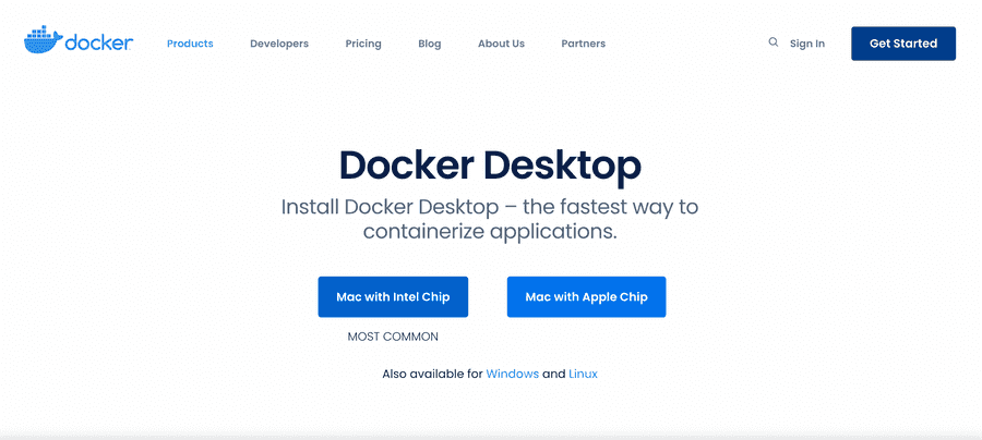 Docker 프로그램 다운로드
